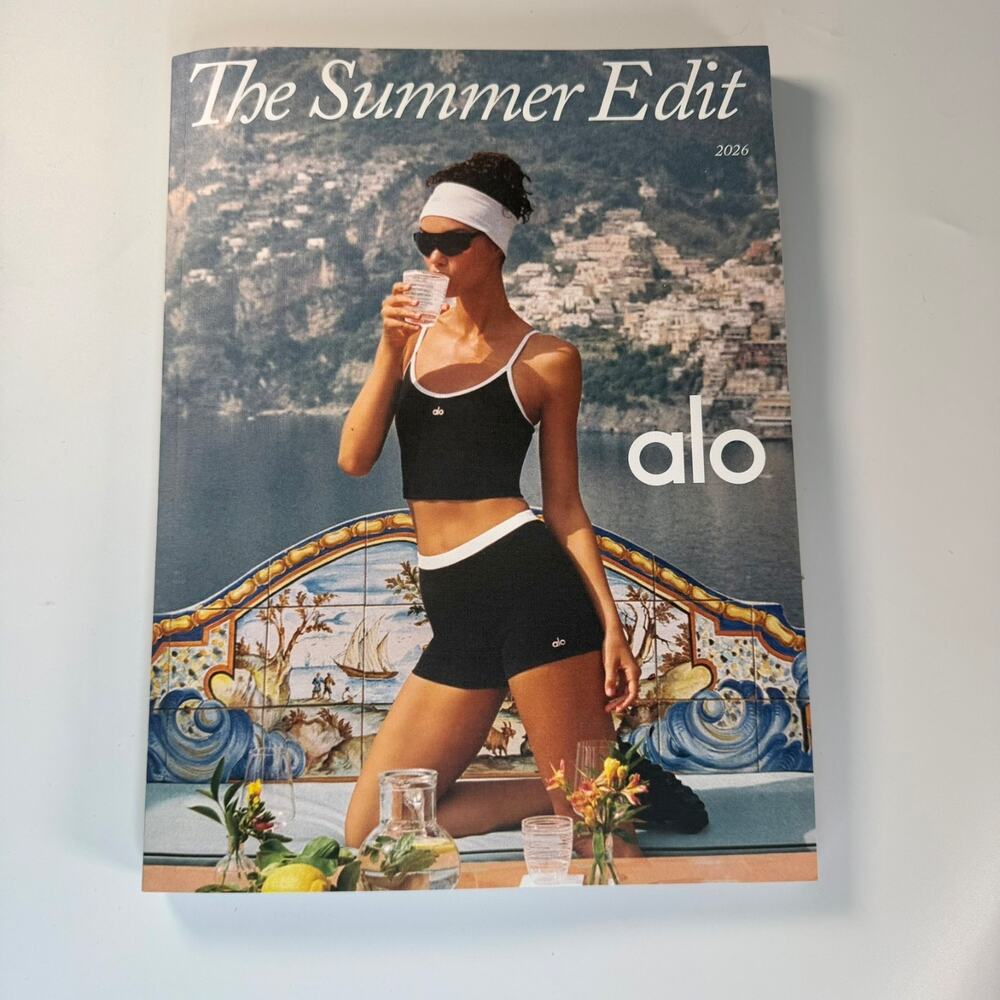 Alo Yoga The Summer Edit 2026 Catalog Magazine Post Card Athleisure Fitness New